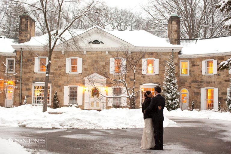 Mary + JB – A Winter Lantern Court at Holden Arboretum Wedding