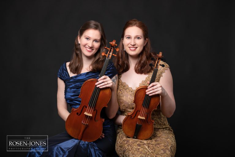 Augusta and Georgina – Classical Musician Headshots for Sisters